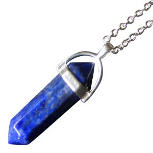 Gemstone ketting Lapis lazuli zilver