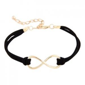 Infinity armband zwart