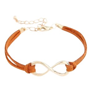 Infinity armband oranje