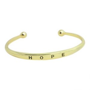 Hope bangle goud