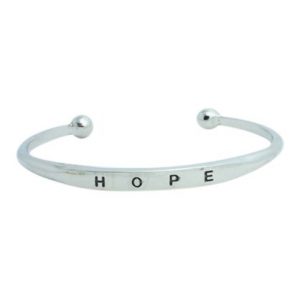 Hope bangle zilver