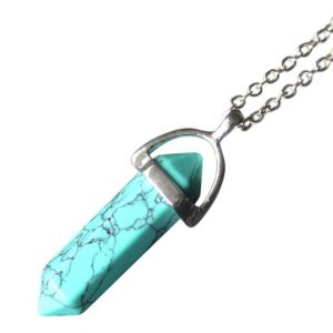 Gemstone ketting Turquoise zilver