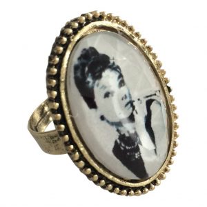 Woman stone ring