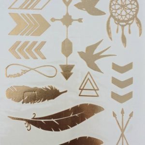 Temporary Tattoo Gold