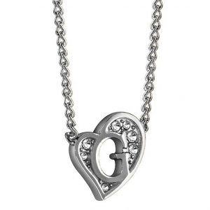 G heart zilveren ketting UBN71536