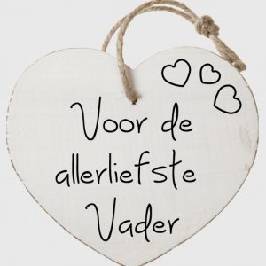 Houten Hartenwens Vaderdag